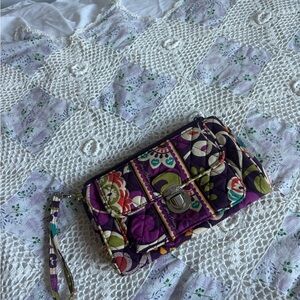 Vera Bradley Multicolor Floral Wristlet